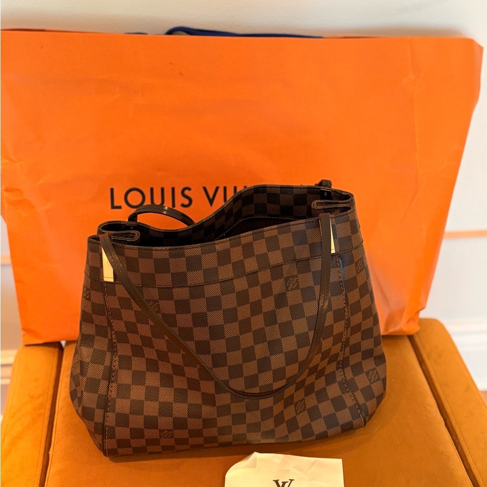 Louis Vuitton Damier Ebene Marylebone Brown Checkered Women's Bag
